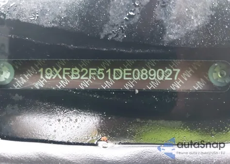 2013 Honda Civic Lx from USA, damaged, VIN 19XFB2F51DE089027